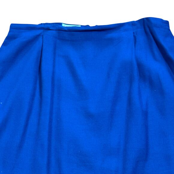 Vintage Talbots Plus Size 18 Made in the USA Linen Blend Pleated Skirt - Picture 2 of 5